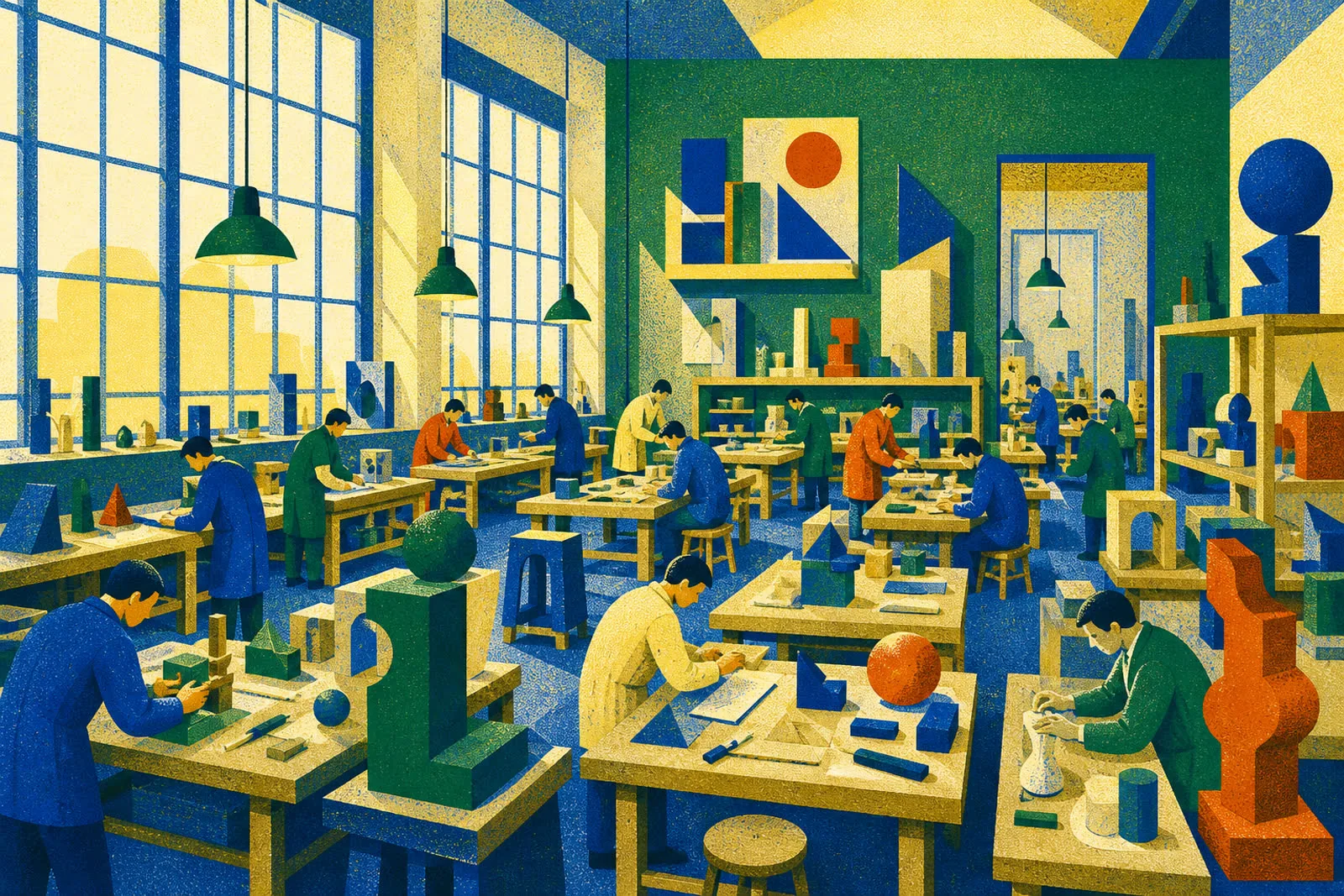 The KLOC studio, engineers and designers at work